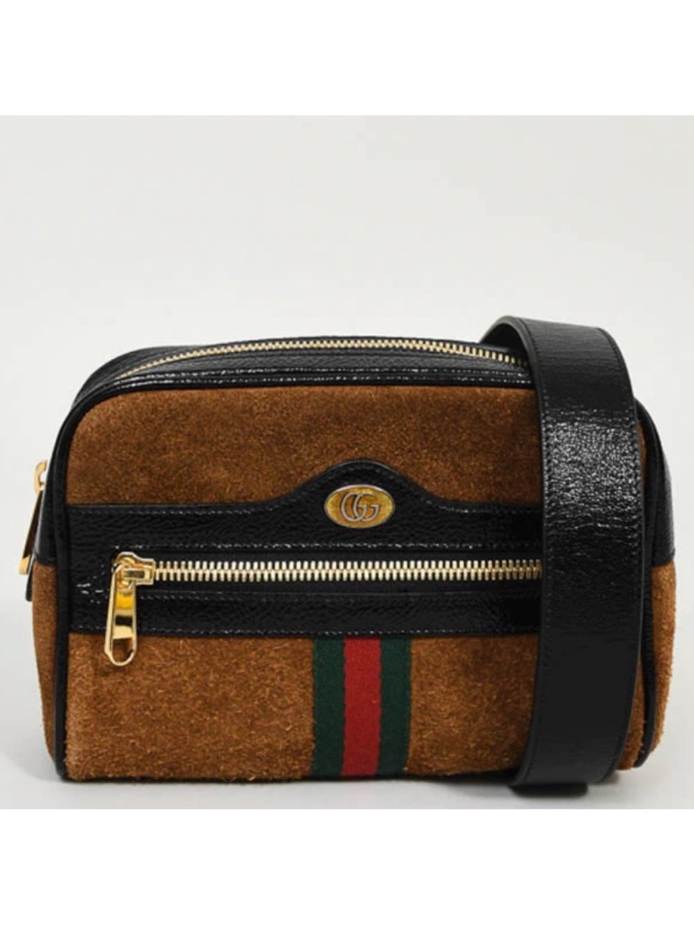 Gucci Brown GG Suede Belt Bag